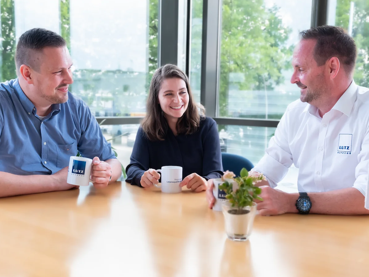 Mitarbeiter bei Kaffeepause